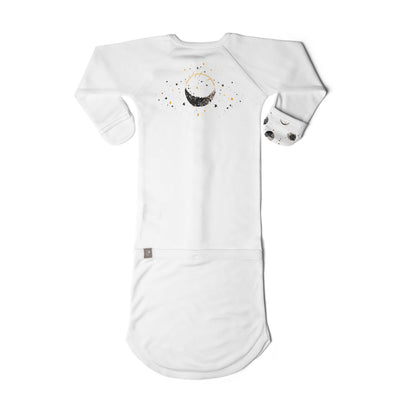 Goumikids Baby Sleeper Gown Organic Sleepsack Pajama Clothes, 0-3M Many Moons - VMInnovations