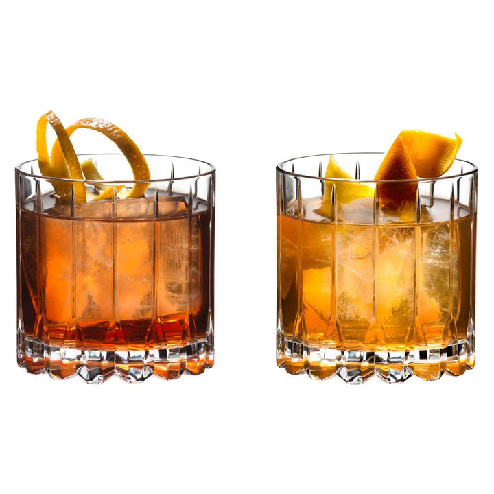 Markham Double Old Fashioned Bourbon Tumbler Rocks Glasses, Set of 2 (Open Box)