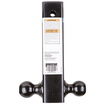 Reese Towpower 7068820 Class V Draw Bar Tri-Ball Trailer Hitch Ball Mount, Gray