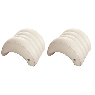 Intex Hot Tub Removable Inflatable Lounge Headrest Pillow Spa Accessory (2 Pack)