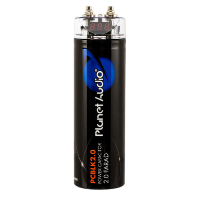 Planet Audio PCBLK2.0 2 Farad Car Digital Capacitor Audio Cap with LED (4 Pack)