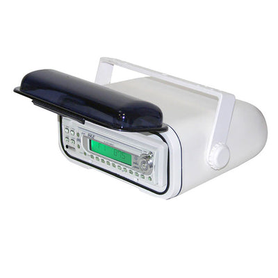 Pyle PLMRCW3 Waterproof Universal Marine Stereo Radio Housing Case Cover, White