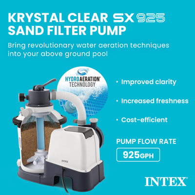 Intex 26641EG Krystal Clear Sand Filter Pump for 4,400 Gal Pools (For Parts) - VMInnovations