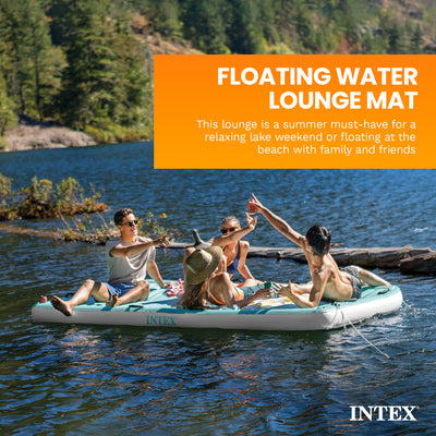 Intex Water Lounge 10 Foot x 6 Foot Oversized Lake/Beach Float Platform Pad