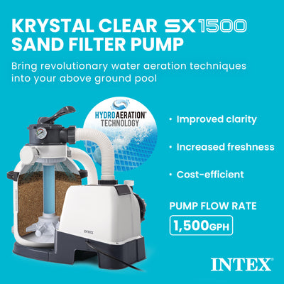 Intex Krystal Clear 1500 GPH Sand Filter Pump