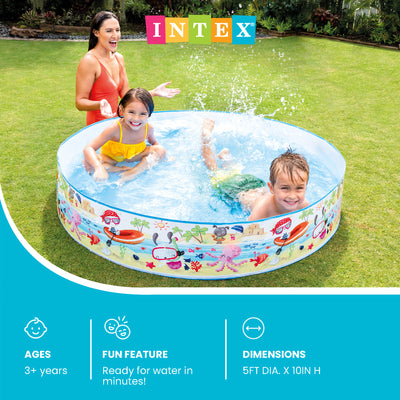 INTEX Beach Days Snapset Instant Kids Childrens Swimming Pool