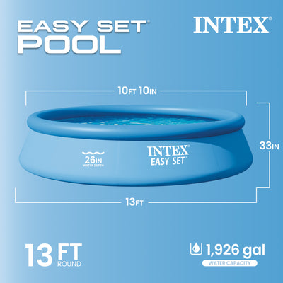 Intex 13' x 33" Easy Set Above Ground Pool Kit & 530 GPH Filter Pump (For Parts) - VMInnovations