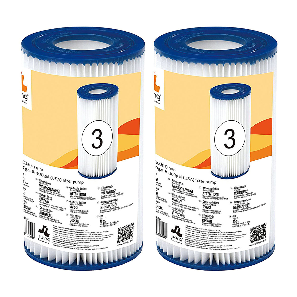JLeisure Avenli 290589 4.17 x 8-Inch Filter Cartridge Replacement Part (2 Pack) - VMInnovations