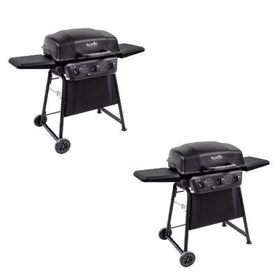 Char-Broil Classic 3 Burner Outdoor Backyard BBQ Propane Gas Grill (2 Pack) - VMInnovations