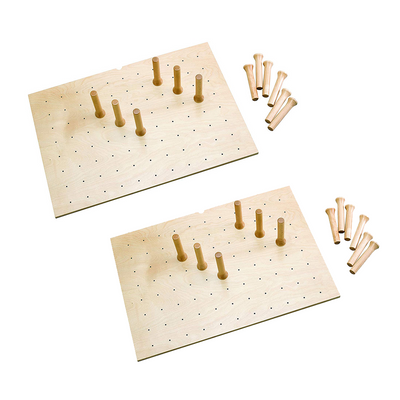 Rev-A-Shelf 4DPS-3921 39 x 21 Inch Wood 16 Peg Board Drawer Organizer  (2 Pack)