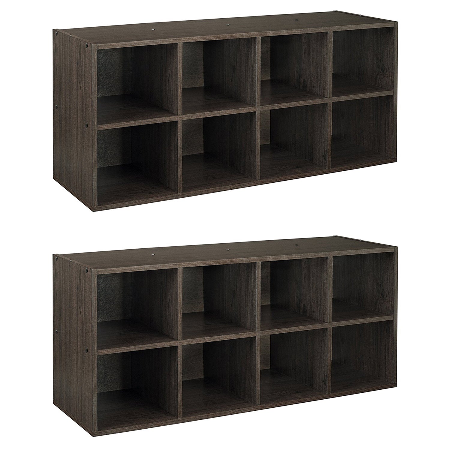 ClosetMaid 5081 8 Box Closet Shoe Organizing Storage Station, Espresso (2 Pack) - VMInnovations