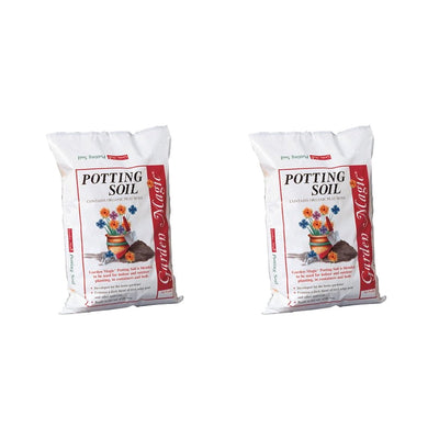 Michigan Peat 5720 Garden Magic Potting Soil Mix, 20 Pound Bag (2 pack) - VMInnovations