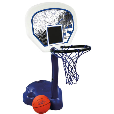 SwimWays Poolside Basketball Hoop and Ball Swimming Pool Water Game Set (2 Pack)