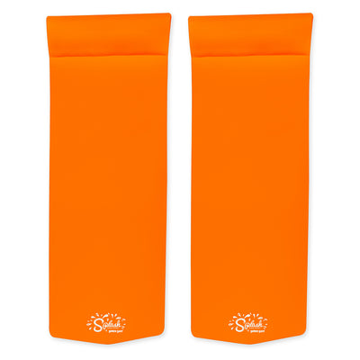 TRC Recreation Splash 70 Inch Foam Raft Lounger Pool Lake Float, Orange (2 Pack)