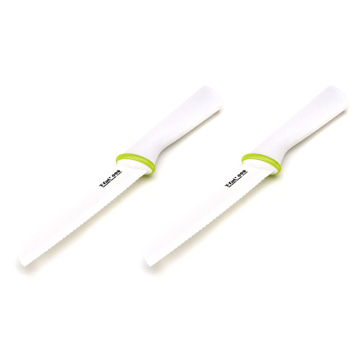 T-Fal Zen 84210 Sharp Ceramic 6 Inch Serrated Utility Knife and Sheath (2 Pack)