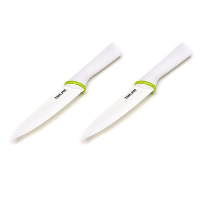 T-Fal Zen 84211 Sharp Ceramic 6 Inch Kitchen Santoku Knife with Sheath (2 Pack)