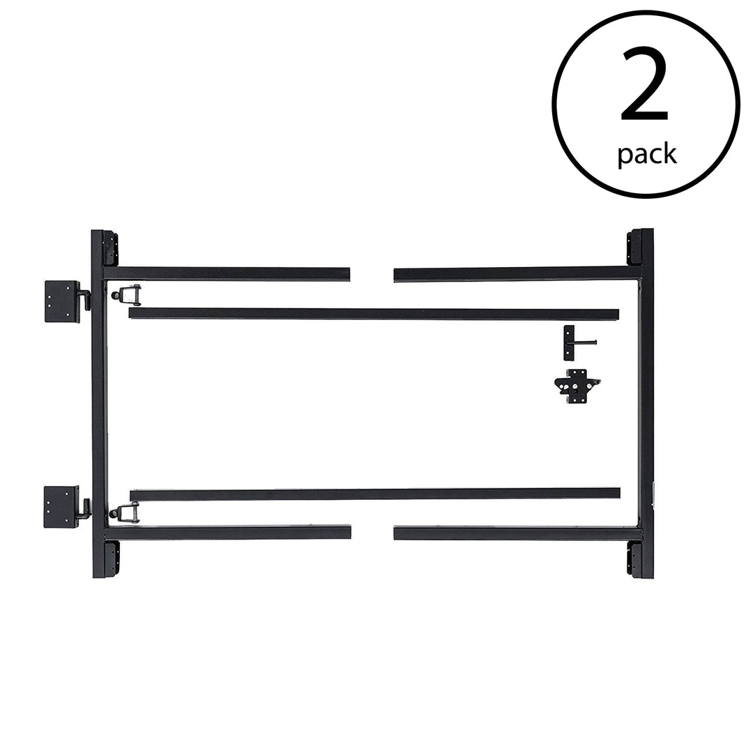 Adjust-A-Gate Steel Frame Gate Building Kit, 60"-96" Wide, 6' High (2 Pack)