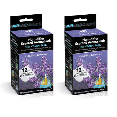 Air Innovations 24 Pack Essential Oil Humidifier Aromatherapy Refills, Lavender