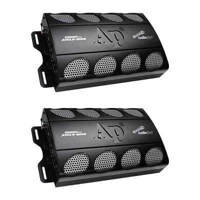 AudioPipe 2 Channel 1000W Car Audio Sound System Power Amplifier Amp (2 Pack)