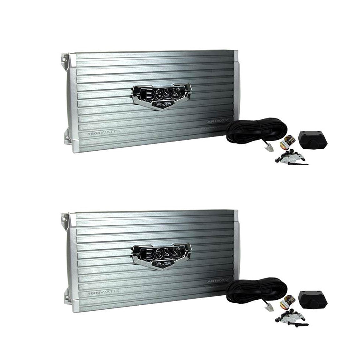 BOSS AR1600.2 1600W 2-Channel Car Audio Power Amp + Remote AR16002 (2 Pack)