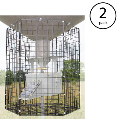 Boss Buck Hunting Large 24"x26" Steel Varmint Cage Feeder Attachment (2 Pack)