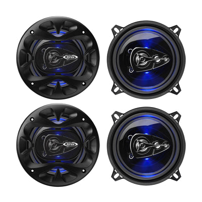 Boss BE524 Rage 5.25" 4 Way 225W Full Range Mobile Audio/Video Speakers (4 Pack)