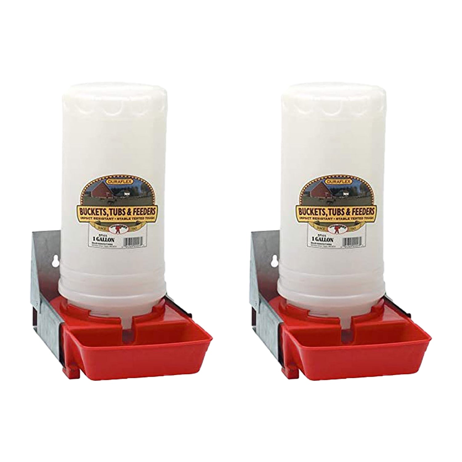 Little Giant 1-Gal Impact Translucent Polyethylene Piglet Waterer  (2 Pack) - VMInnovations