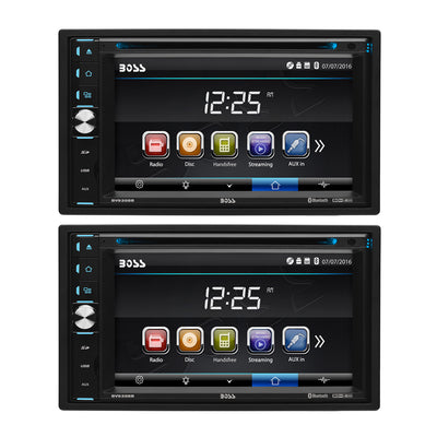 BOSS Audio 6.2" Screen Bluetooth USB MP3 Car Audio DVD Player Receiver (2 Pack)