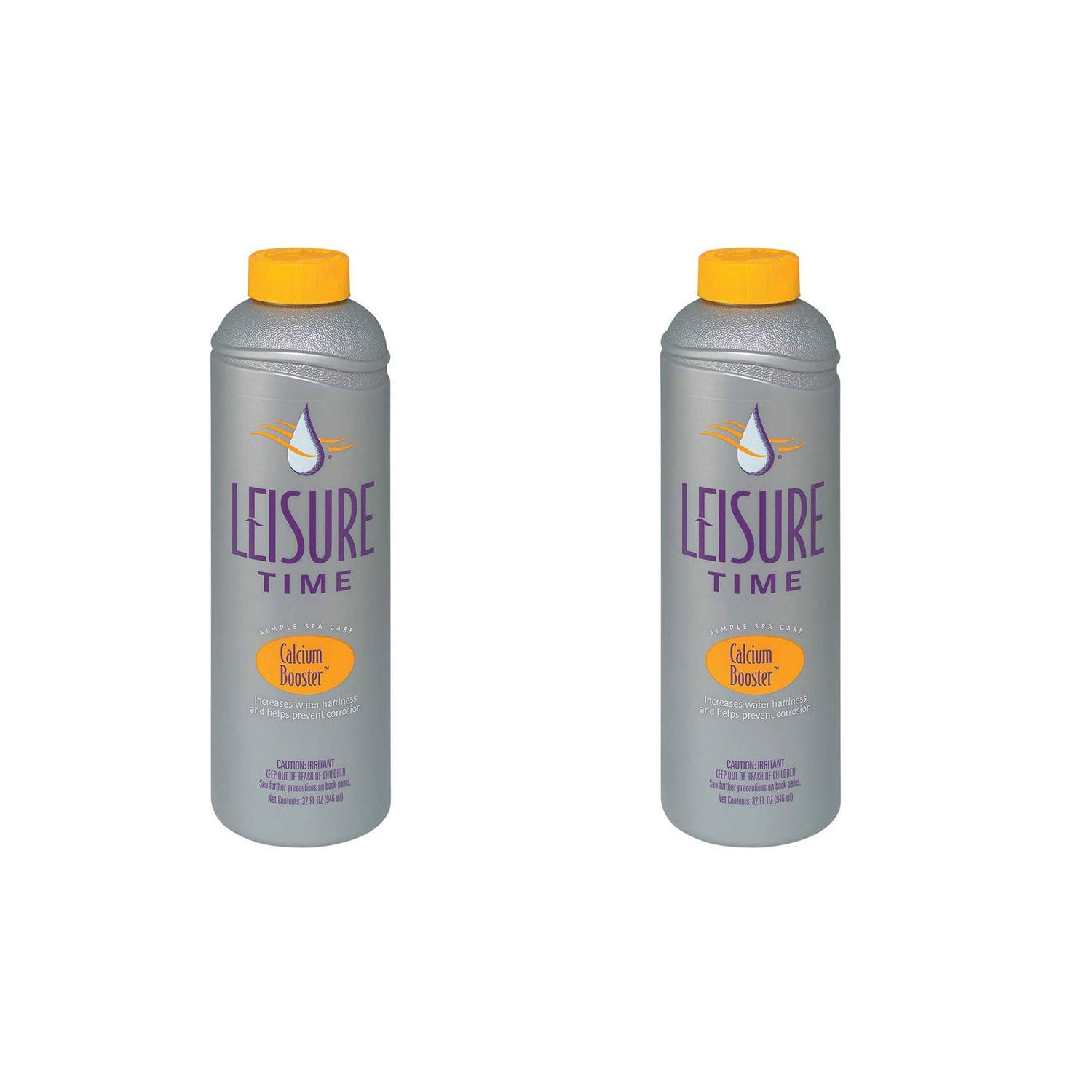 Leisure Time Spa and Hot Tub Water Calcium Booster Balancer, 32 Fl Oz (2 Pack)