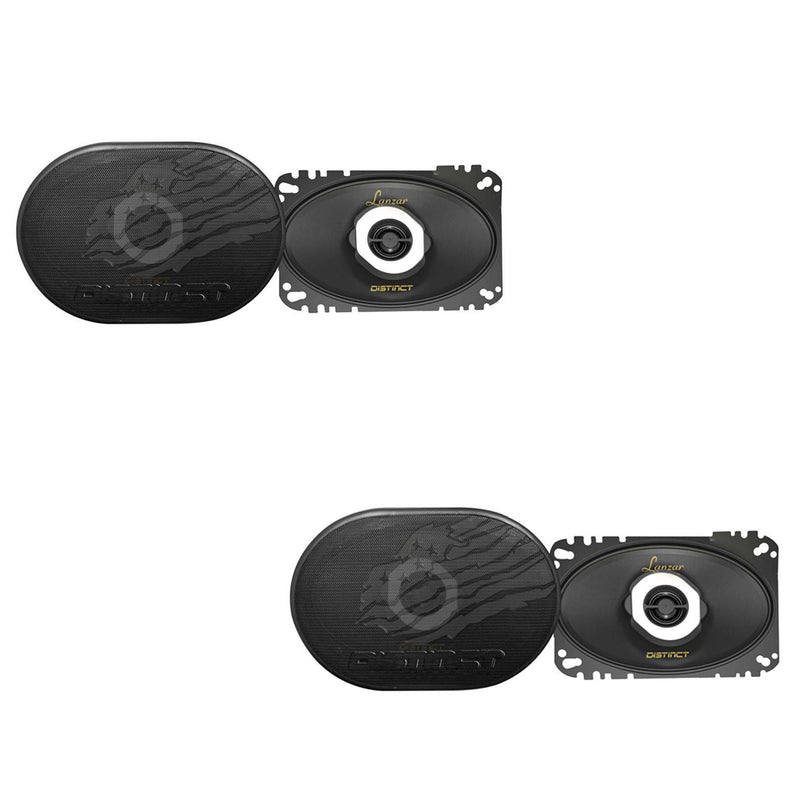 Lanzar DCT4.62 120 Watt 4 x 6 Inch 2 Way Car Audio Speakers, Black (2 Pack)