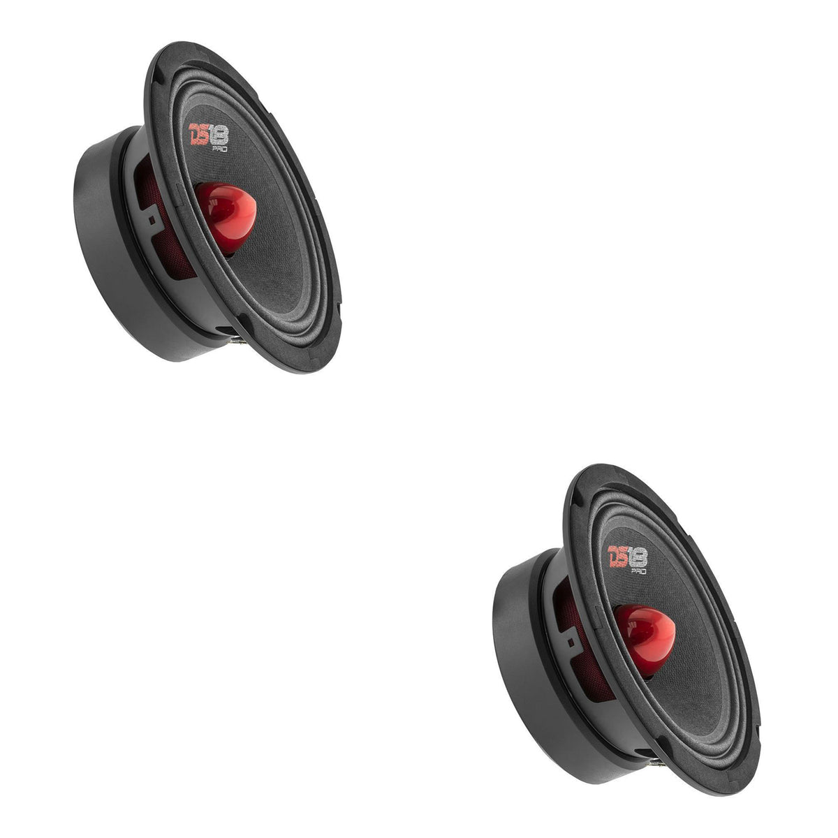DS18 DS18-PRO-GM6B Pro GM 6.5" 480W Mid Range Car Loudspeaker w/ Bullet (2 Pack)