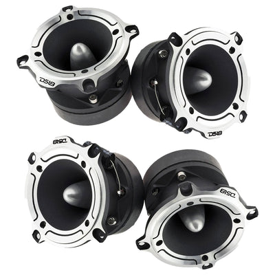 DS18 PRO TW220 1 In VC 350 Watt Super Bullet Tweeter Built In Crossover (4 Pack)