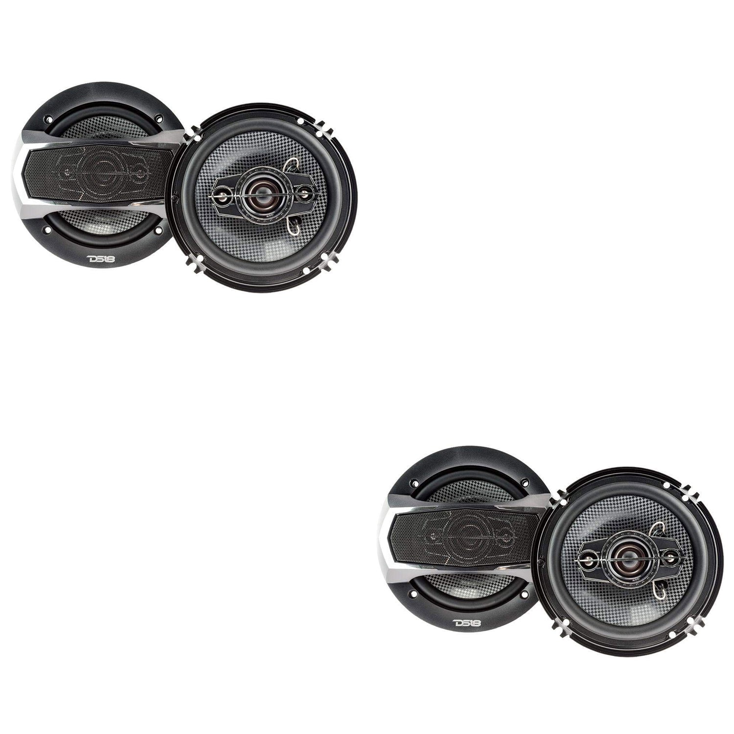 DS18 SLC-N65X SELECT 6.5" 4 Way 200W 4 Ohm Car Stereo Coaxial Speaker(4 Pack)