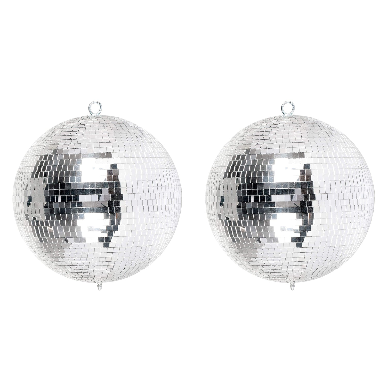 Eliminator Lighting 12-Inch Disco Mirror Ball with Hanging & Motor Ring (2 Pack)