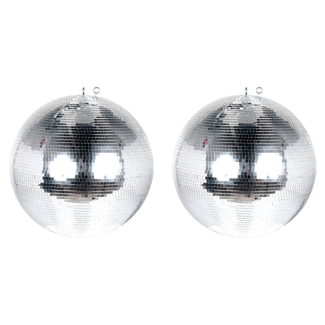 Eliminator Lighting EM16 Hanging Mirror Disco Ball for Parties, 16 Inch (2 Pack)