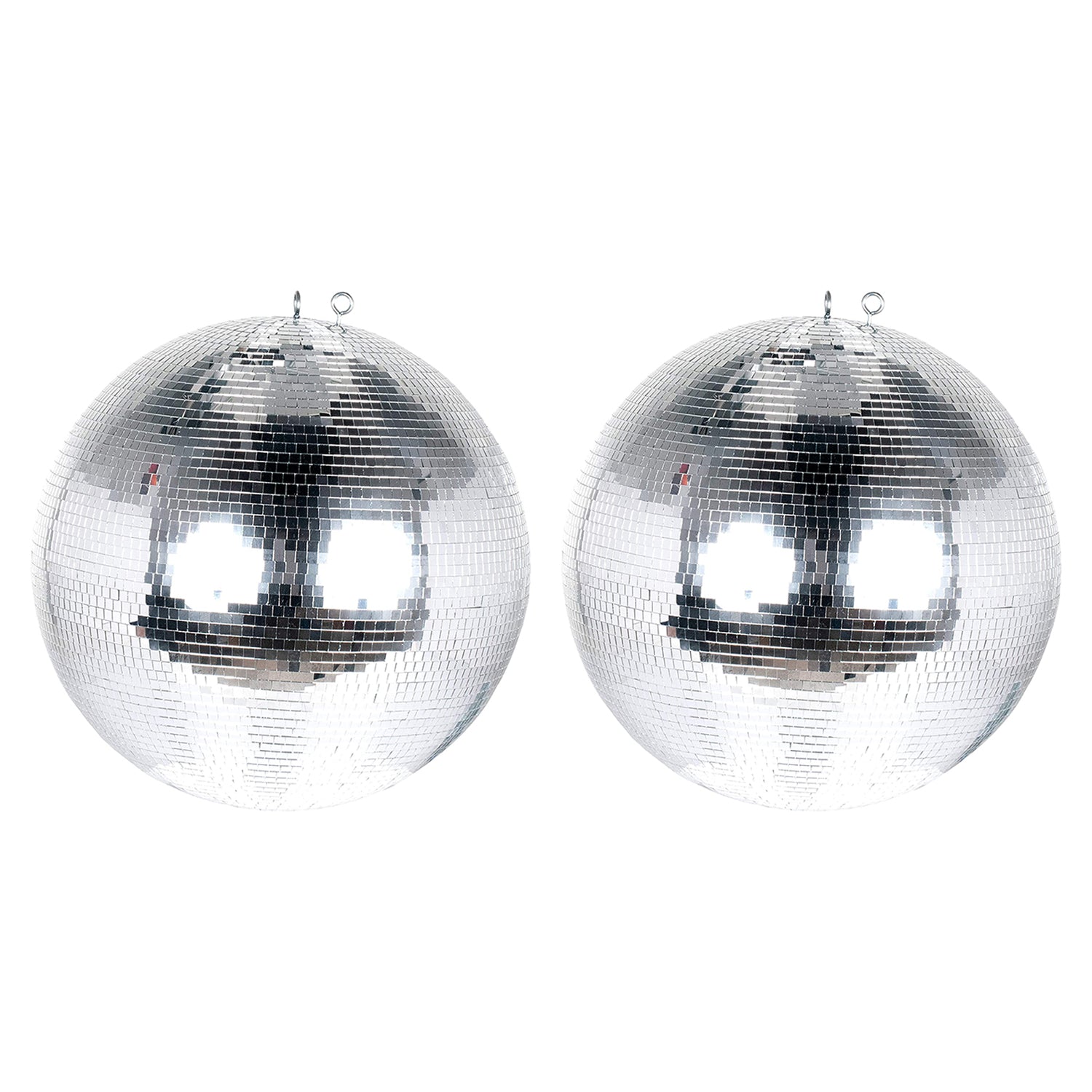 Eliminator Lighting EM20 20in Disco Mirror Ball w/ Hanging & Motor Ring (2 Pack)