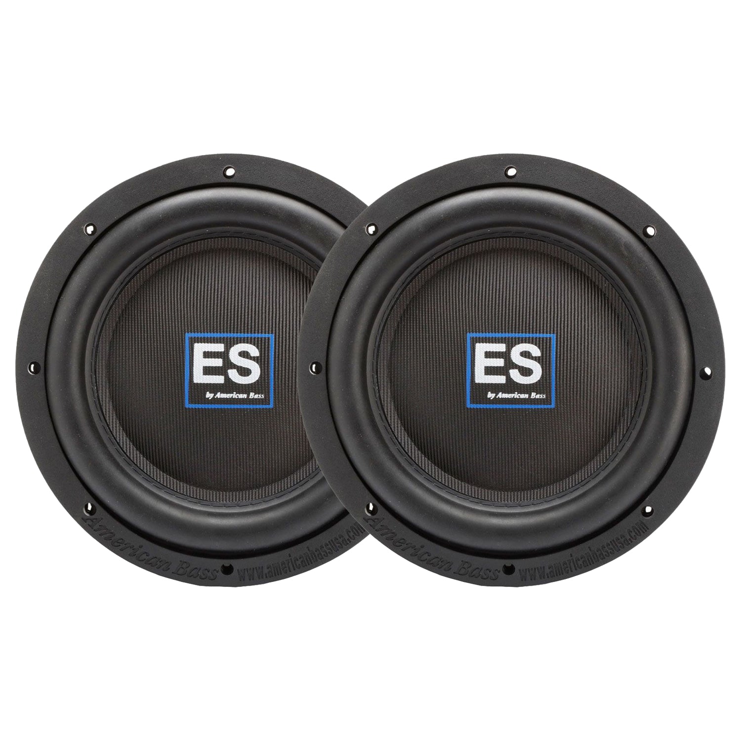 American Bass ES1044 10 Inch Cast Basket Dual 4 Ohm 1000 Watt Subwoofer (2 Pack)