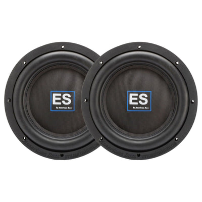 American Bass ES1044 10 Inch Cast Basket Dual 4 Ohm 1000 Watt Subwoofer (2 Pack)