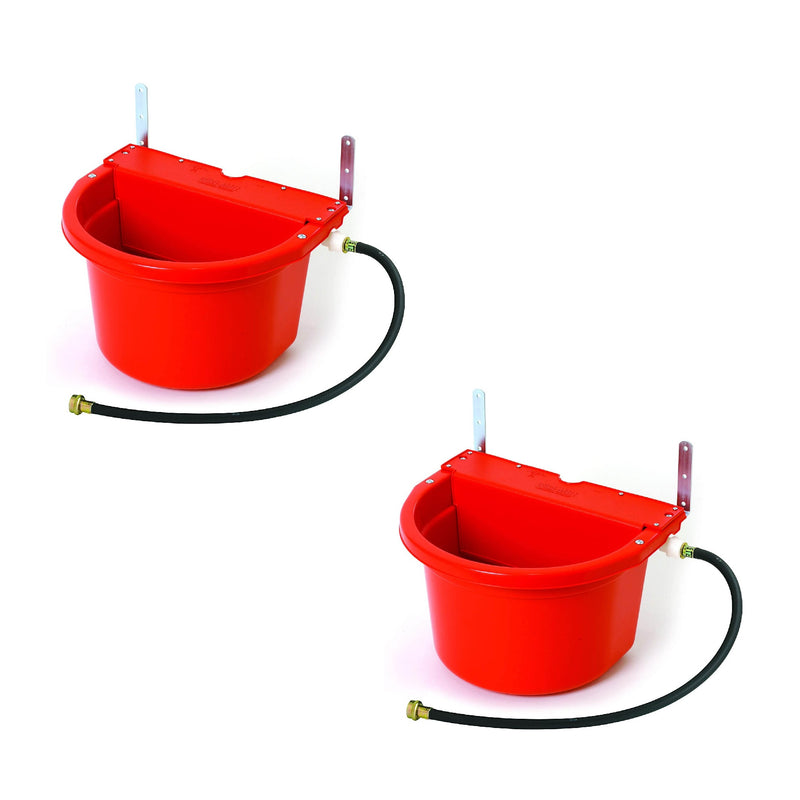 Little Giant FW16RED 4G Auto Float Controlled Water Livestock Trough (2 Pack)