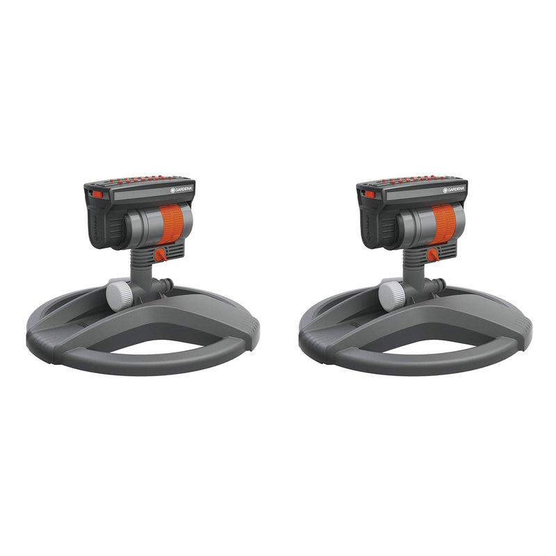 Gardena Outdoor ZoomMaxx Oscillating Sprinkler on Weighted Sled Base (2 Pack)