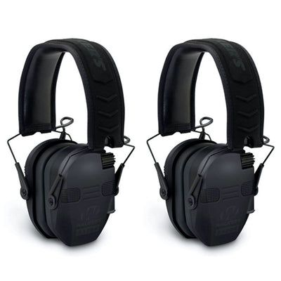 Walker's Razor Slim Electronic Bluetooth Protection Earmuff, Black (2 Pack) - VMInnovations