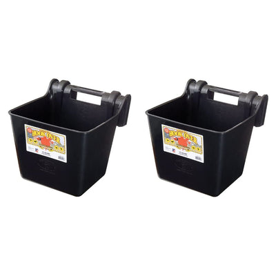Little Giant HF15BLACK 15 qt. Mountable Plastic Hook Feeder, Black (2 Pack)