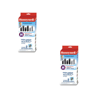 Honeywell HRF-H2 Filter H Replacement Home HEPA Allergen Air Filter (4 Pack)