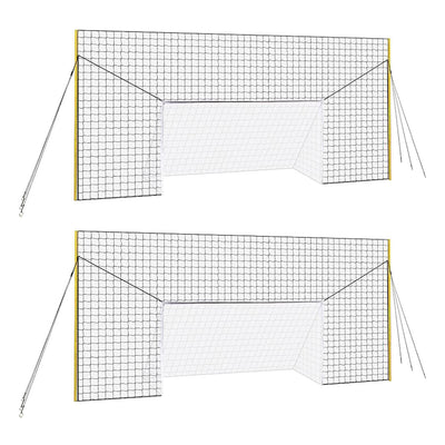 Open Goaaal JX-OGFJ3 Soccer Practice Net Rebounder with Goal, Junior (2 Pack)