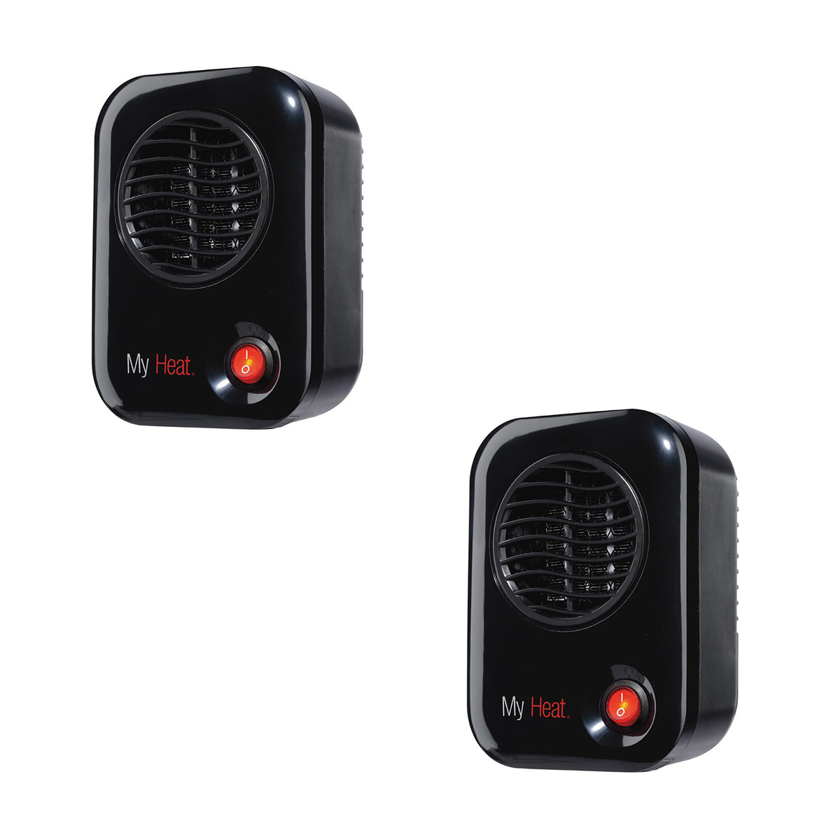 Lasko 100 MyHeat Portable Personal Electric 200W Space Heater, Black (2 Pack)