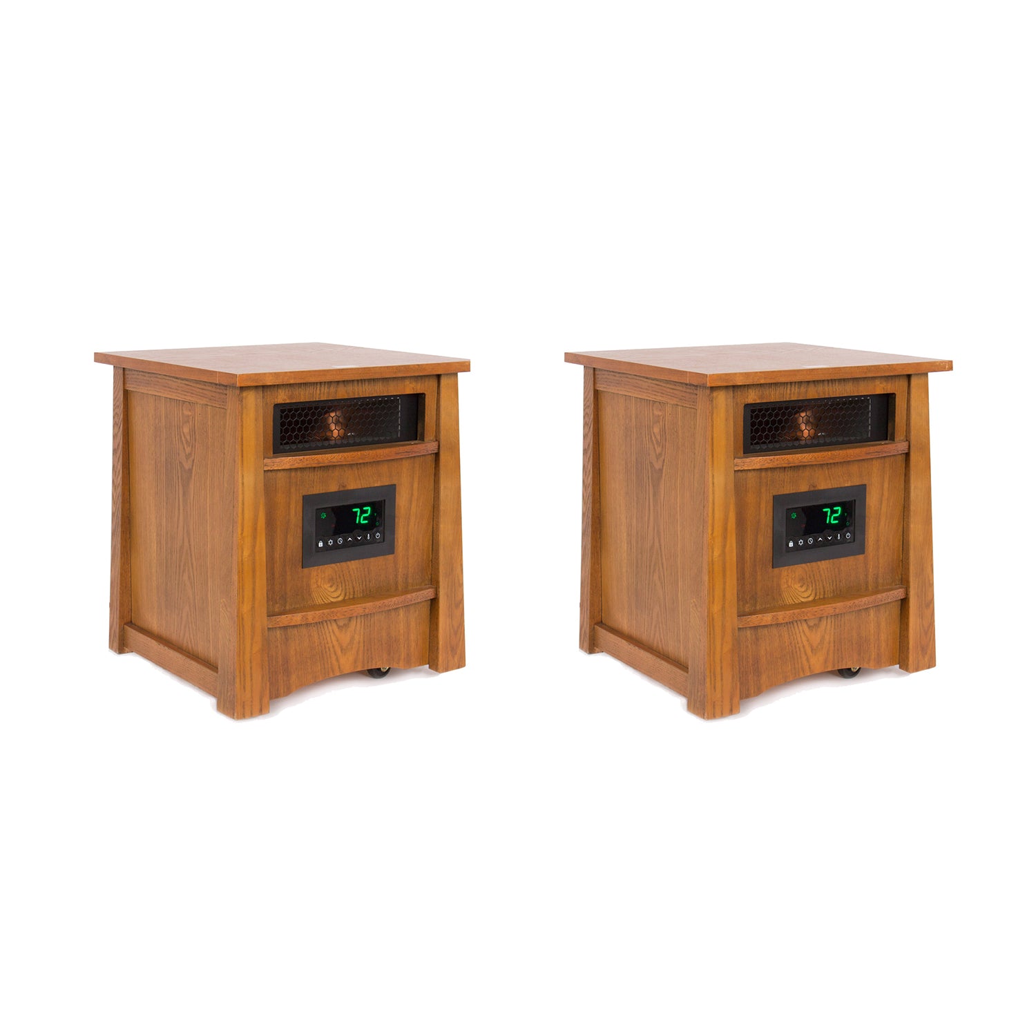 Lifesmart Lifelux 8 Element Electric Infrared Large Room Space Heater (2 Pack) - VMInnovations