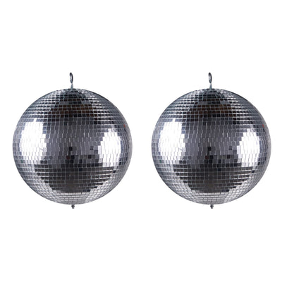 ADJ American DJ M-2020 20" Party Club Lighting Glass Mirror Disco Ball (2 Pack)