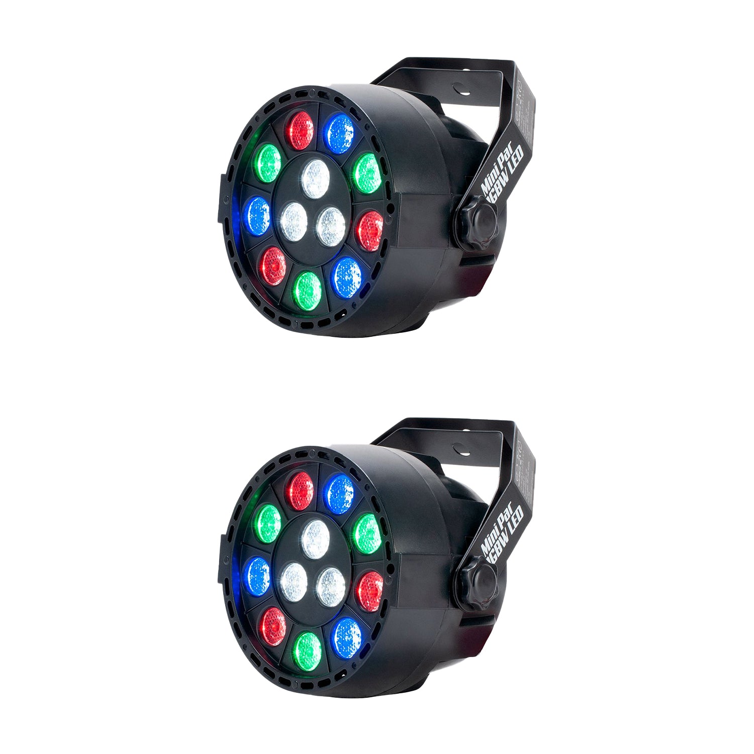ADJ Eliminator Mini Par 1 Watt RGBW LED Hanging Light Lighting Fixture  (2 Pack)