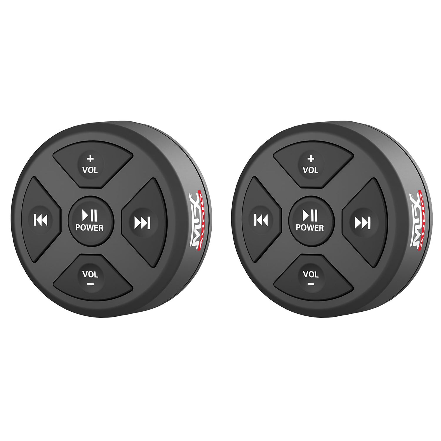 MTX MUDBTRC Universal Boat Motorcycle BT Receiver & Remote Control (2 Pack)