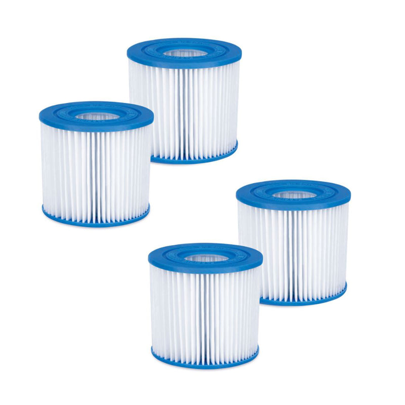 Summer Waves P57000102 Replacement Type D Pool and Spa Filter Cartridge (4 Pack)